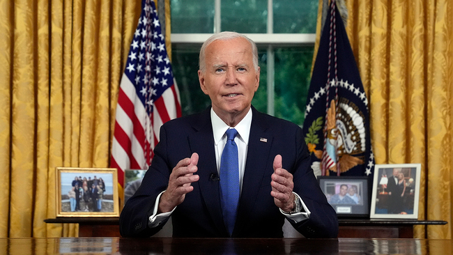 Biden on decision to exit 2024 race: ‘I revere this office. But I love this country more.’