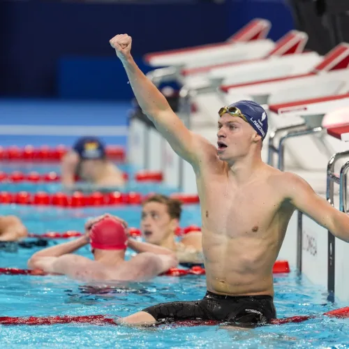 Leon Marchand, the 22-year-old French swimming sensation！